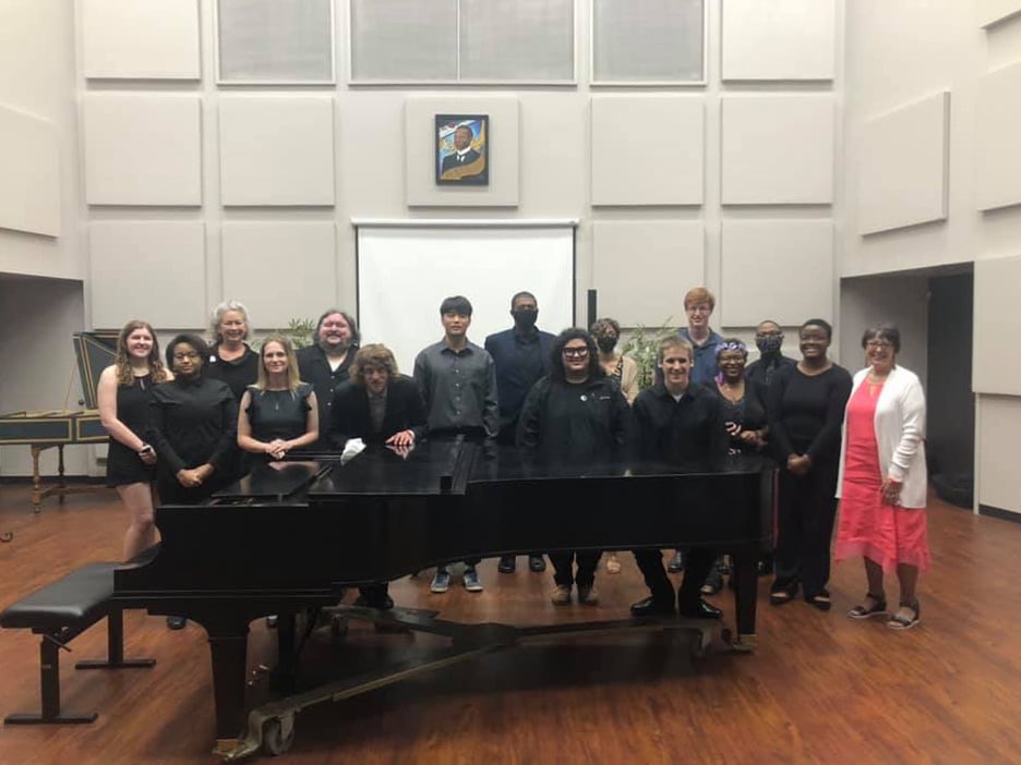 group photo of students in recital